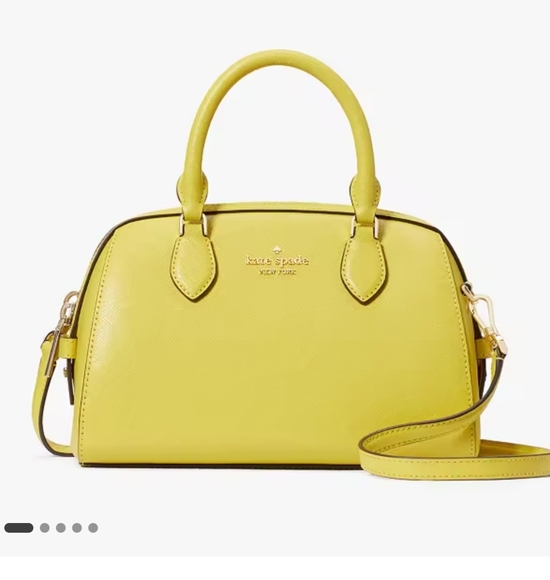 EUC Lime Slice color-Madison Saffiano Leather Duffle Crossbody - Picture 1 of 5